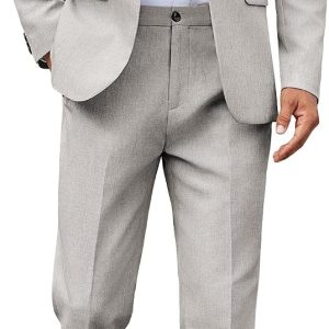 Mens Suit 2 Piece Suit Classic Fit Two Button Blazer Jacket Pants Set Business Wedding Party Suits for Men